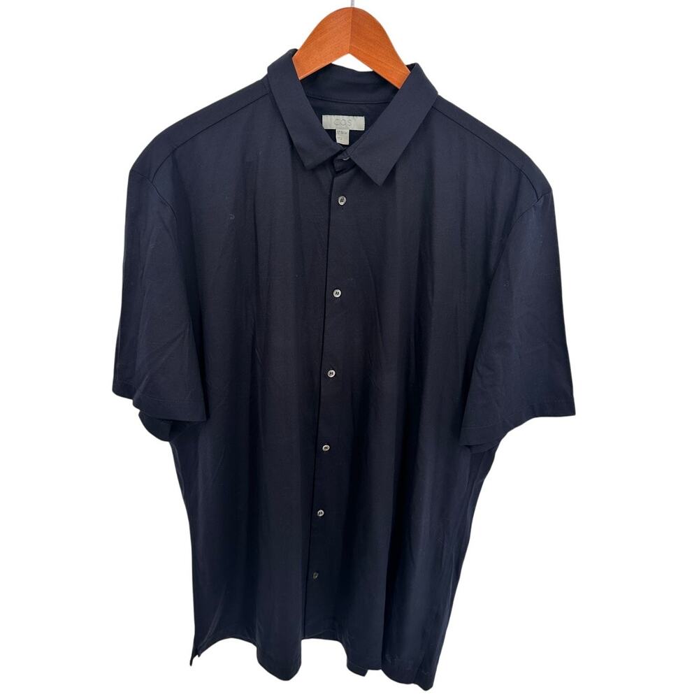 COS Men's Cotton Button Down Navy Shirt // XL - Picture 1 of 5